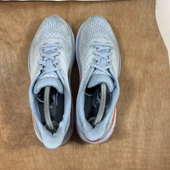 Hoka One One Clifton 8 Womens Size 10.5 Blue Athletic Running Shoes Sneakers - Picture 5 of 10